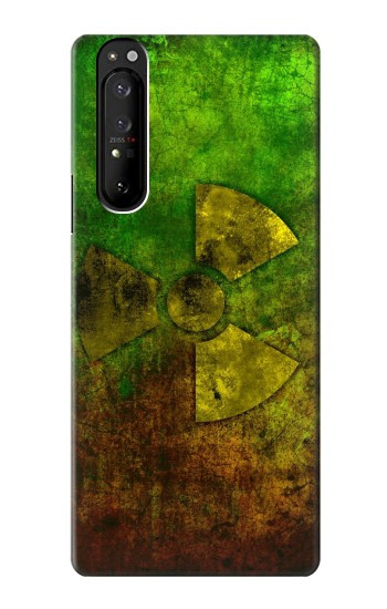 W3202 Radioactive Nuclear Hazard Symbol Case Cover Custodia e Flip Case per Sony Xperia 1 III