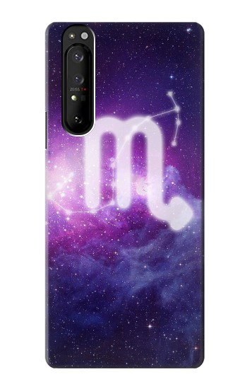 W3370 Zodiac Scorpio Case Cover Custodia e Flip Case per Sony Xperia 1 III