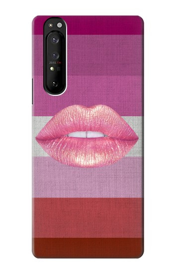 W3473 LGBT Lesbian Flag Case Cover Custodia e Flip Case per Sony Xperia 1 III