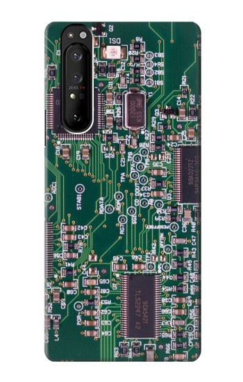 W3519 Electronics Circuit Board Graphic Case Cover Custodia e Flip Case per Sony Xperia 1 III