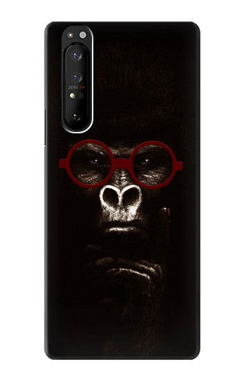 W3529 Thinking Gorilla Case Cover Custodia e Flip Case per Sony Xperia 1 III