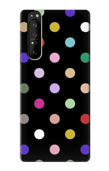 W3532 Colorful Polka Dot Case Cover Custodia e Flip Case per Sony Xperia 1 III