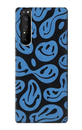W3679 Cute Ghost Pattern Case Cover Custodia e Flip Case per Sony Xperia 1 III