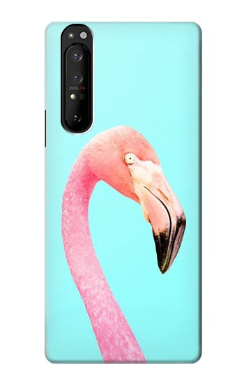 W3708 Pink Flamingo Case Cover Custodia e Flip Case per Sony Xperia 1 III
