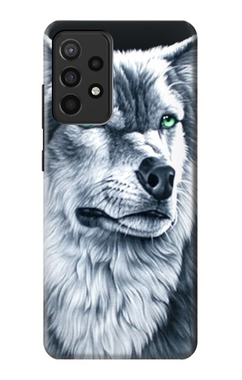 W0123 Grim White Wolf Case Cover Custodia e Flip Case per Samsung Galaxy A52, Galaxy A52 5G W0123 Grim White Wolf Case Cover Custodia e Flip Case per Samsung Galaxy A52, Galaxy A52 5G