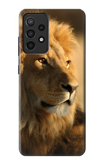 W1046 Lion King of Forest Case Cover Custodia e Flip Case per Samsung Galaxy A52, Galaxy A52 5G
