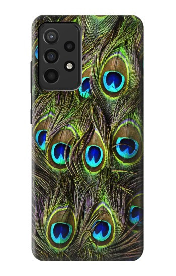 W1965 Peacock Feather Case Cover Custodia e Flip Case per Samsung Galaxy A52, Galaxy A52 5G