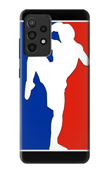 W2278 Muay Thai Kickboxing MMA Martial Art White Case Cover Custodia e Flip Case per Samsung Galaxy A52, Galaxy A52 5G