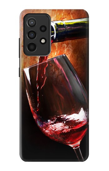 W2396 Red Wine Bottle And Glass Case Cover Custodia e Flip Case per Samsung Galaxy A52, Galaxy A52 5G W2396 Red Wine Bottle And Glass Case Cover Custodia e Flip Case per Samsung Galaxy A52, Galaxy A52 5G