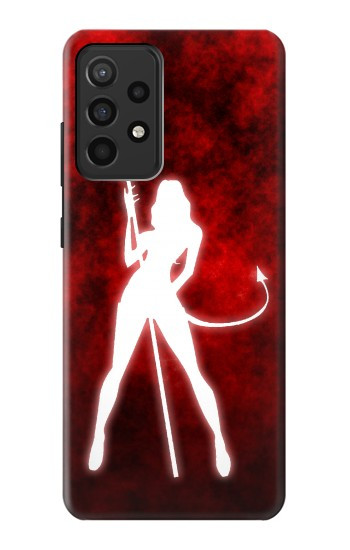 W2455 Sexy Devil Girl Case Cover Custodia e Flip Case per Samsung Galaxy A52, Galaxy A52 5G