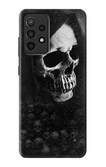 W3333 Death Skull Grim Reaper Case Cover Custodia e Flip Case per Samsung Galaxy A52, Galaxy A52 5G