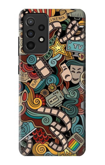 W3480 Movie Acting Entertainment Case Cover Custodia e Flip Case per Samsung Galaxy A52, Galaxy A52 5G