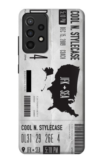 W3615 Airline Boarding Pass Art Case Cover Custodia e Flip Case per Samsung Galaxy A52, Galaxy A52 5G