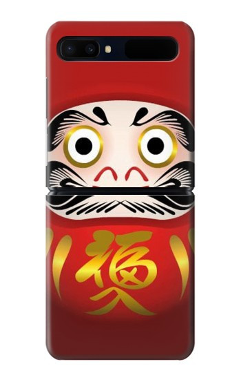 W2839 Japan Daruma Doll Case Cover Custodia e Flip Case per Samsung Galaxy Z Flip 5G