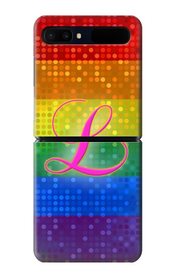 W2900 Rainbow LGBT Lesbian Pride Flag Case Cover Custodia e Flip Case per Samsung Galaxy Z Flip 5G