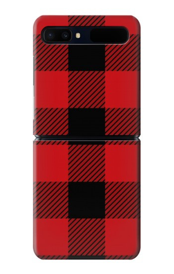 W2931 Red Buffalo Check Pattern Case Cover Custodia e Flip Case per Samsung Galaxy Z Flip 5G