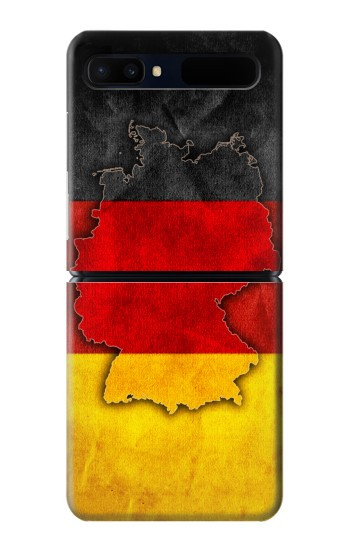 W2935 Germany Flag Map Case Cover Custodia e Flip Case per Samsung Galaxy Z Flip 5G