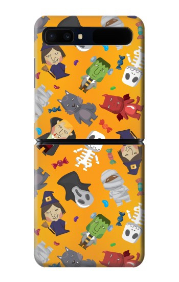 W3275 Cute Halloween Cartoon Pattern Case Cover Custodia e Flip Case per Samsung Galaxy Z Flip 5G