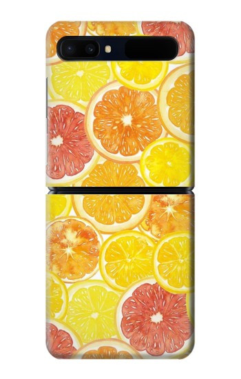 W3408 Lemon Case Cover Custodia e Flip Case per Samsung Galaxy Z Flip 5G
