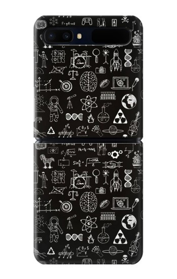 W3426 Blackboard Science Case Cover Custodia e Flip Case per Samsung Galaxy Z Flip 5G
