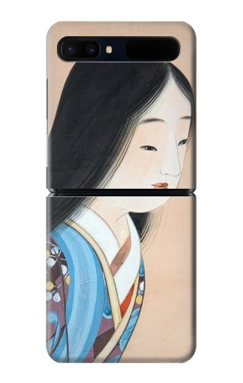 W3483 Japan Beauty Kimono Case Cover Custodia e Flip Case per Samsung Galaxy Z Flip 5G