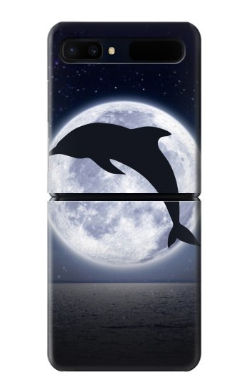 W3510 Dolphin Moon Night Case Cover Custodia e Flip Case per Samsung Galaxy Z Flip 5G