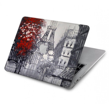 W1295 Eiffel Painting of Paris Case Cover Custodia per MacBook Pro 13″ - A1706, A1708, A1989, A2159, A2289, A2251, A2338