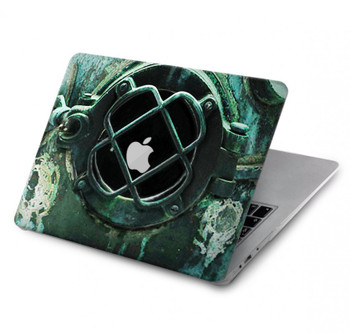 W2632 Antique Vintage Deep Sea Diver Helmet Case Cover Custodia per MacBook Pro 13″ - A1706, A1708, A1989, A2159, A2289, A2251, A2338