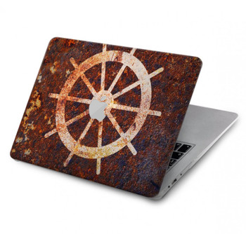 W2766 Ship Wheel Rusty Texture Case Cover Custodia per MacBook Pro 13″ - A1706, A1708, A1989, A2159, A2289, A2251, A2338