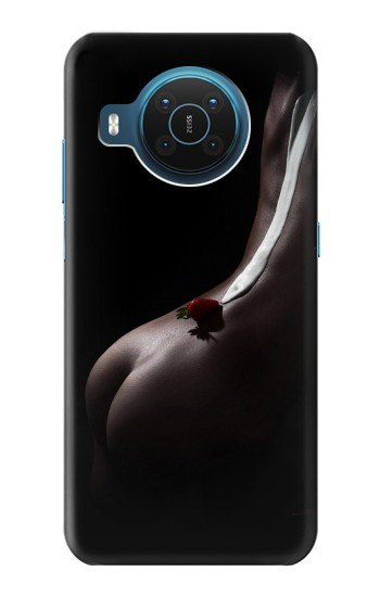W0546 Sexy Cream Strawberry Case Cover Custodia e Flip Case per Nokia X20