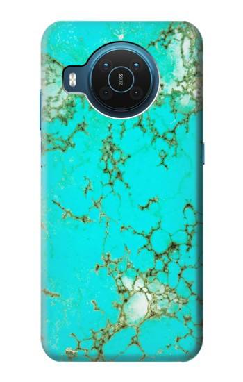 W2377 Turquoise Gemstone Texture Graphic Printed Case Cover Custodia e Flip Case per Nokia X20