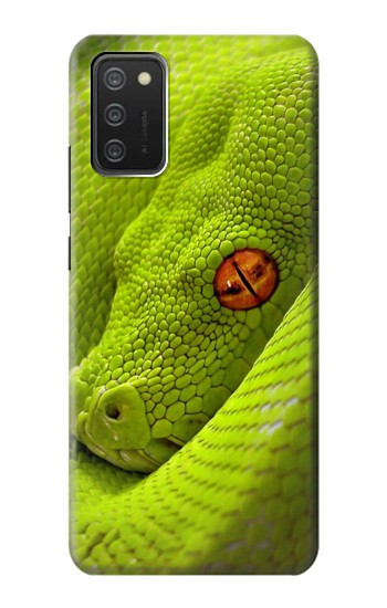 W0785 Green Snake Case Cover Custodia e Flip Case per Samsung Galaxy A03S