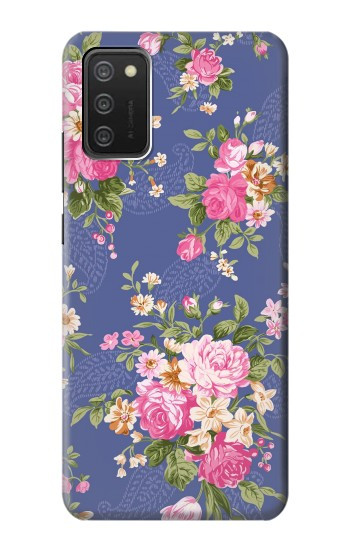W3265 Vintage Flower Pattern Case Cover Custodia e Flip Case per Samsung Galaxy A03S