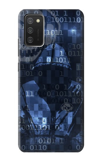 W3431 Digital Code Cyber Hacker Case Cover Custodia e Flip Case per Samsung Galaxy A03S