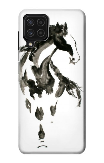 W1031 Horse Paintbrush Case Cover Custodia e Flip Case per Samsung Galaxy A22 4G