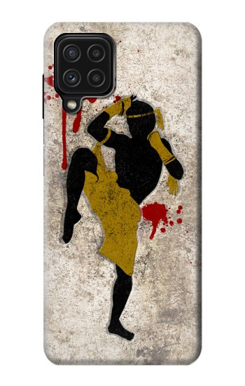 W2635 Muay Thai Kickboxing Fight Blood Case Cover Custodia e Flip Case per Samsung Galaxy A22 4G