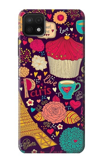 W2353 Paris Cartoon Vintage Pattern Case Cover Custodia e Flip Case per Samsung Galaxy A22 5G W2353 Paris Cartoon Vintage Pattern Case Cover Custodia e Flip Case per Samsung Galaxy A22 5G