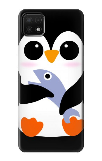 W2631 Cute Baby Penguin Case Cover Custodia e Flip Case per Samsung Galaxy A22 5G