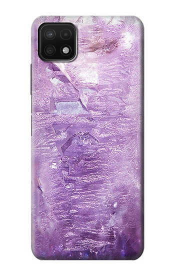 W2690 Amethyst Crystals Graphic Printed Case Cover Custodia e Flip Case per Samsung Galaxy A22 5G