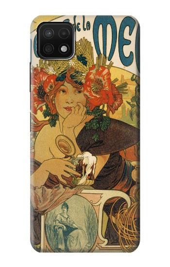 W2740 Alphonse Mucha Bieres De La Muse Case Cover Custodia e Flip Case per Samsung Galaxy A22 5G