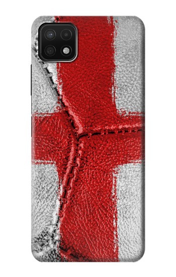 W3316 England Flag Vintage Football Graphic Case Cover Custodia e Flip Case per Samsung Galaxy A22 5G