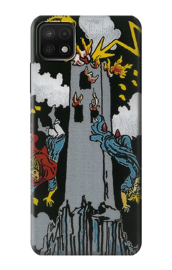 W3745 Tarot Card The Tower Case Cover Custodia e Flip Case per Samsung Galaxy A22 5G