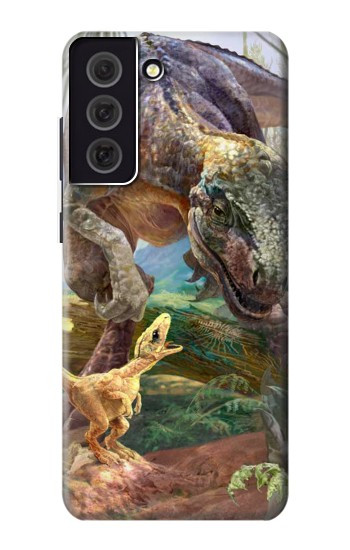 W1290 Dinosaurs T-Rex Case Cover Custodia e Flip Case per Samsung Galaxy S21 FE 5G