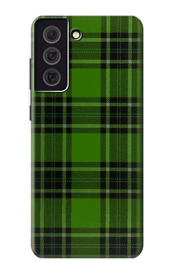 W2373 Tartan Green Pattern Case Cover Custodia e Flip Case per Samsung Galaxy S21 FE 5G