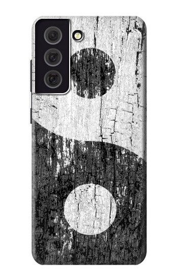 W2489 Yin Yang Wood Graphic Printed Case Cover Custodia e Flip Case per Samsung Galaxy S21 FE 5G