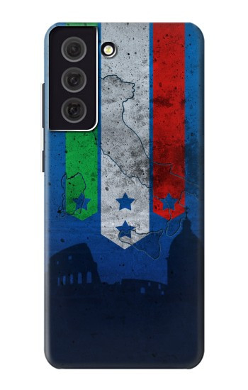 W2983 Italy Football Soccer Case Cover Custodia e Flip Case per Samsung Galaxy S21 FE 5G