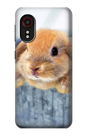 W0242 Cute Rabbit Case Cover Custodia e Flip Case per Samsung Galaxy Xcover 5