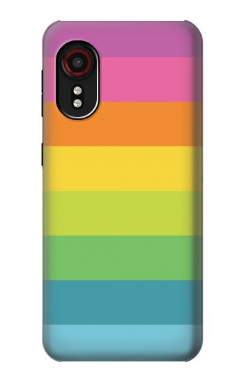 W2363 Rainbow Pattern Case Cover Custodia e Flip Case per Samsung Galaxy Xcover 5