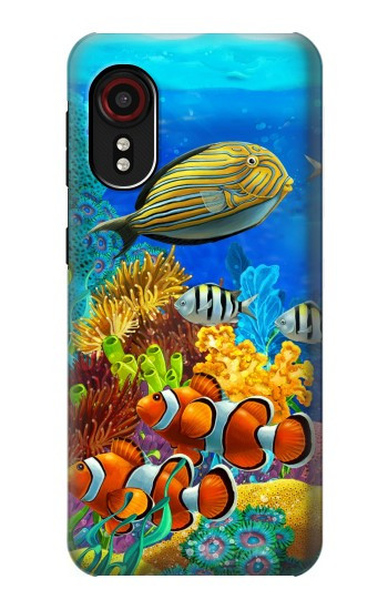 W2568 Sea Seabed Fish Corals Underwater Ocean Case Cover Custodia e Flip Case per Samsung Galaxy Xcover 5