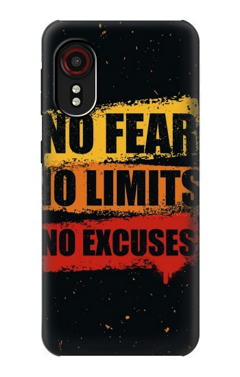 W3492 No Fear Limits Excuses Case Cover Custodia e Flip Case per Samsung Galaxy Xcover 5